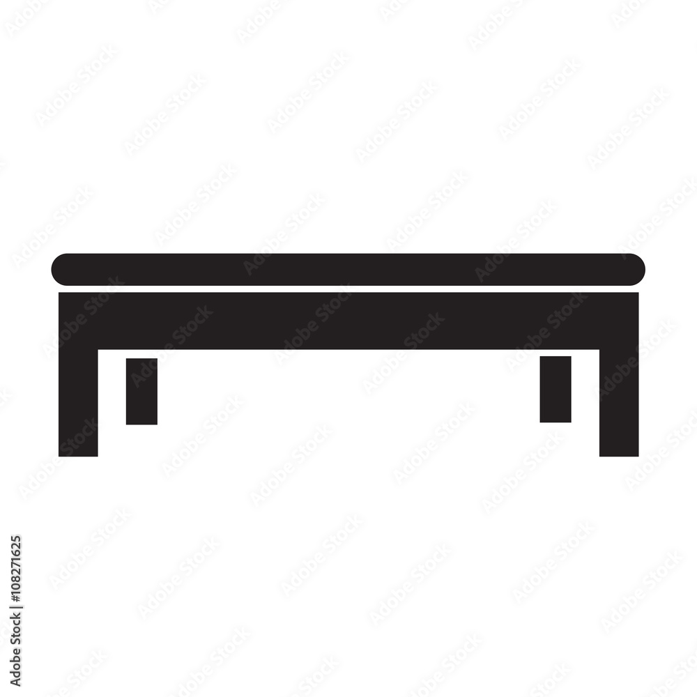 Bench Icon illustration design Bench Icon illustration design