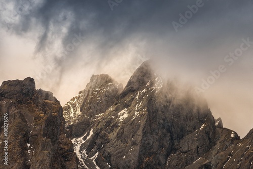 Scenic mountain landscape shot