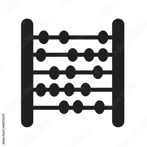 abacus  icon Illustration design