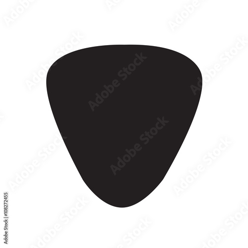 Guitar pick icon Illustration design