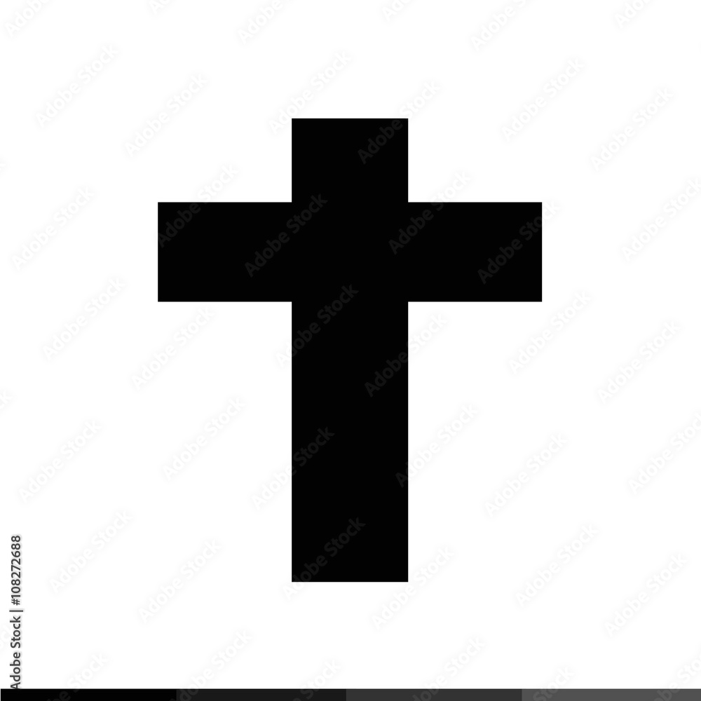 Christian Cross Icon Illustration design