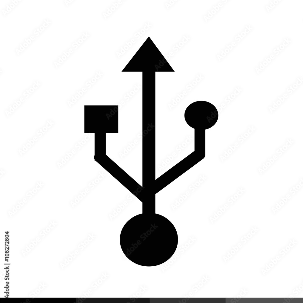 USB Symbol Icon Illustration design USB Symbol Icon Illustration design