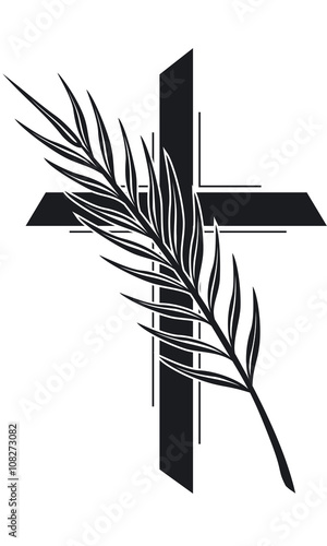 Palmzweig Kreuz Palmwedel
