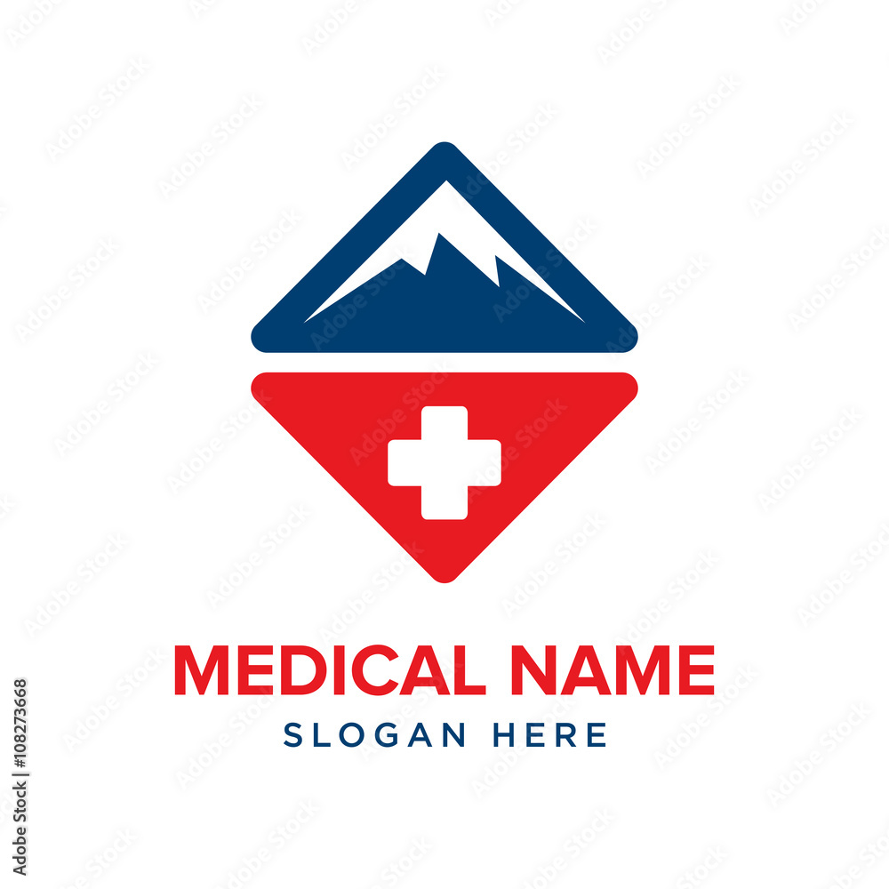 Fototapeta premium Healthy care vector logo