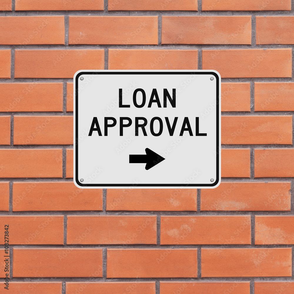 Obraz premium Loan Approval This Way 