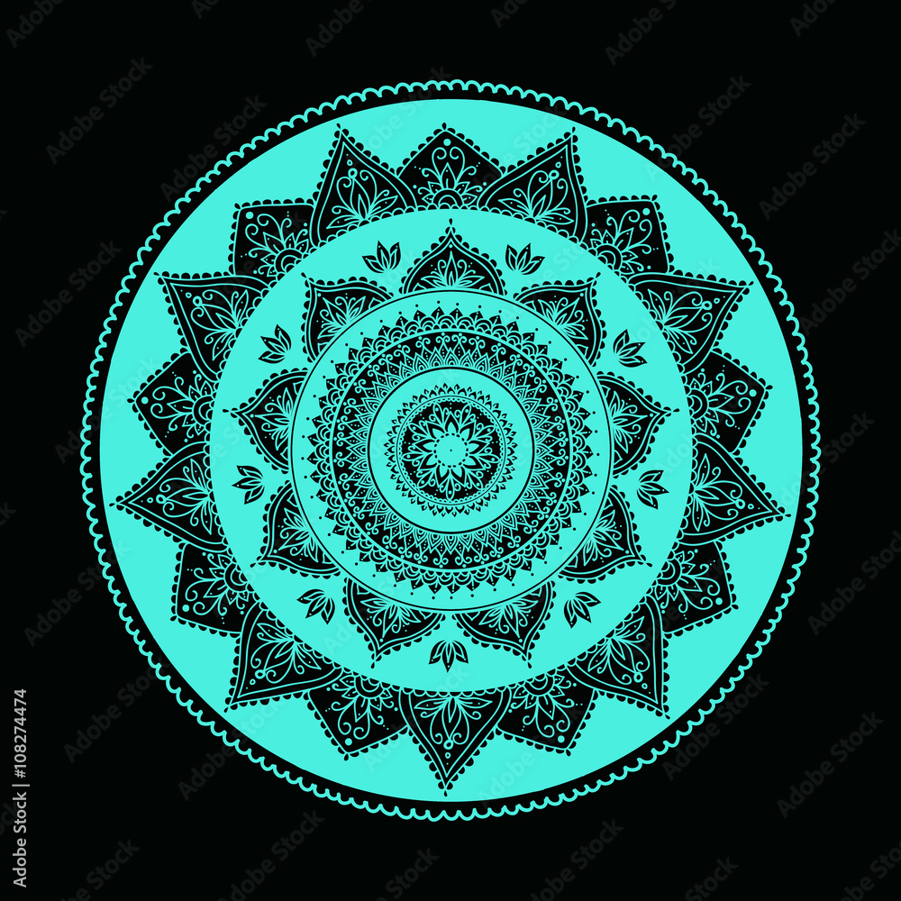Vector Beautiful Handdrawn Mandala, Patterned Design Element Vector Beautiful Handdrawn Mandala, Patterned Design Element