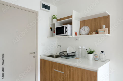 Beautiful pantry with utensil