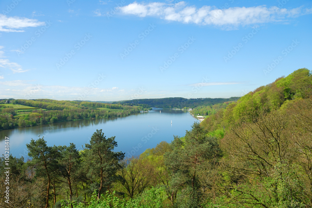 Frühling über dem Baldeneysee, Essen