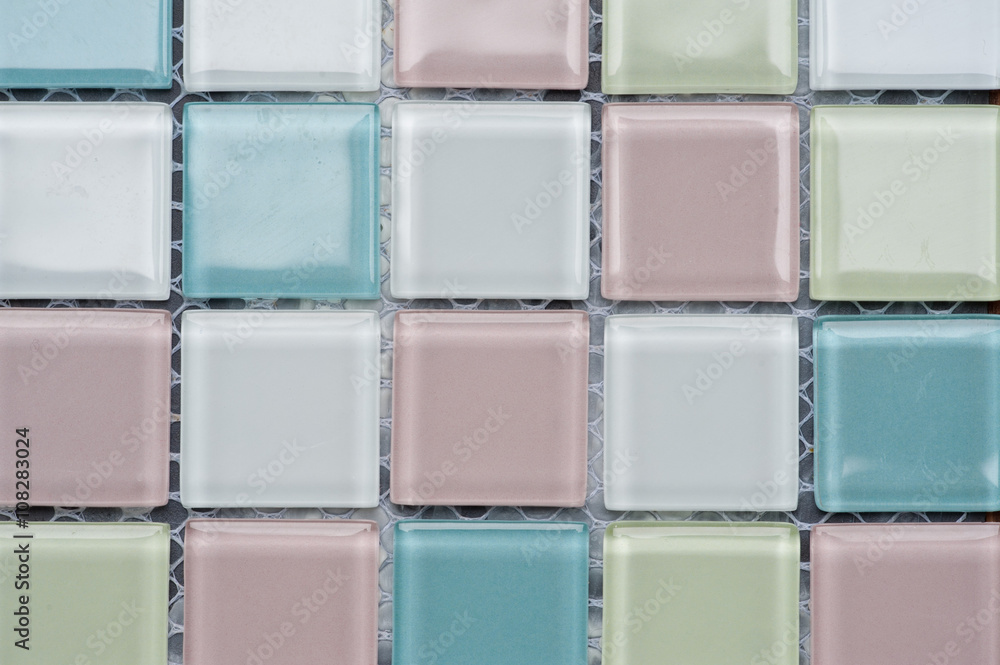 Fototapeta premium texture mosaic tiles texture mosaic bathroom to the kitchen floor and walls are used to repair the premises, structure design decor.