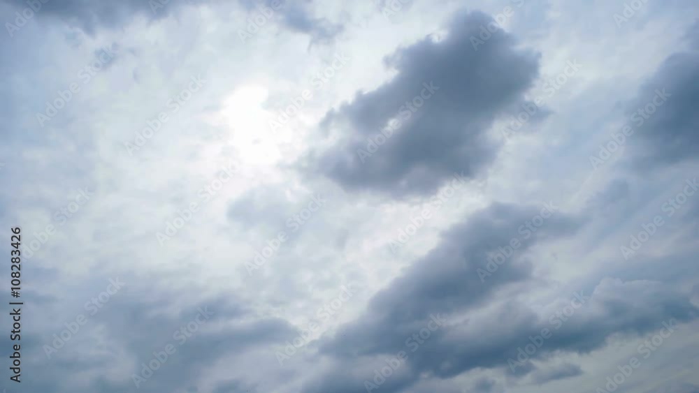 Time lapse of storm clouds moving over the sky Time lapse of storm clouds moving over the sky