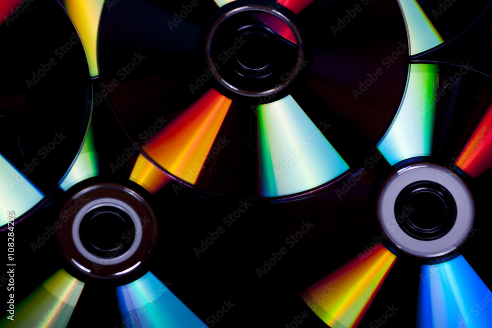 Close up Reflections and Colors on Compact Discs 5 Close up Reflections and Colors on Compact Discs 5