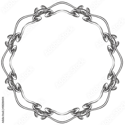 decorative elements in vintage style for decoration layout, fram