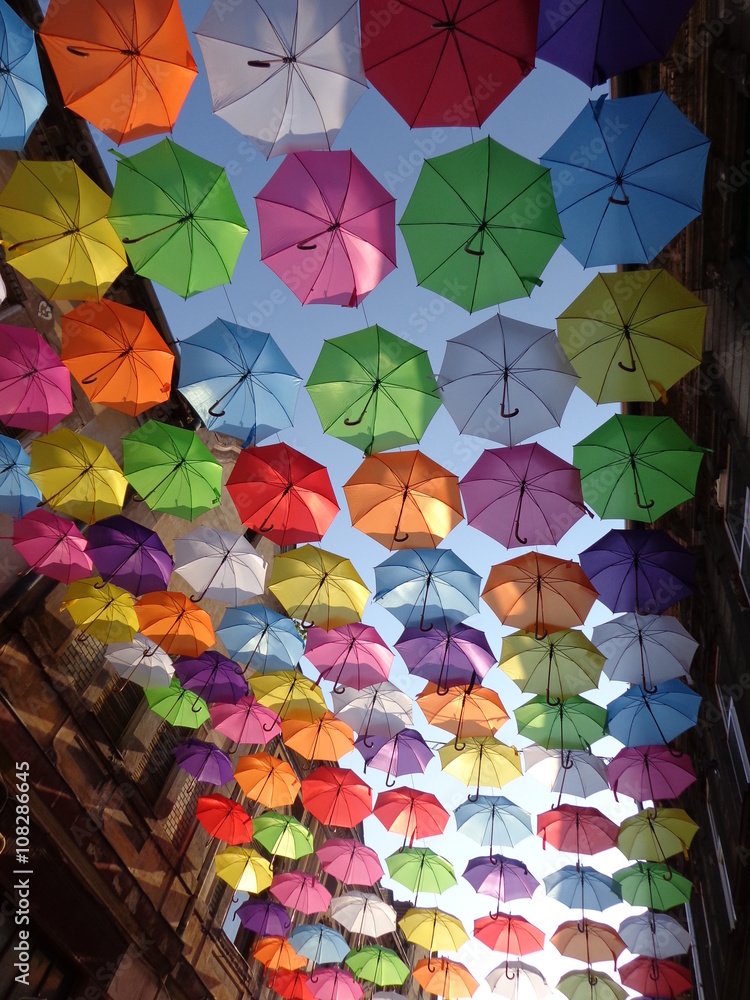 Naklejka premium Umbrellas