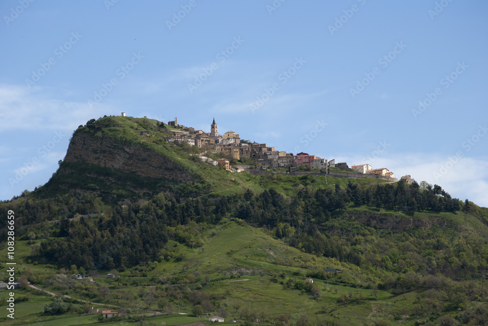 Cairano village from Avellino, Italy
