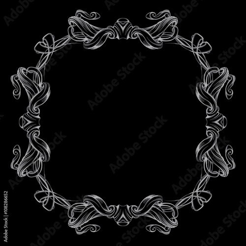 decorative elements in vintage style for decoration layout, fram