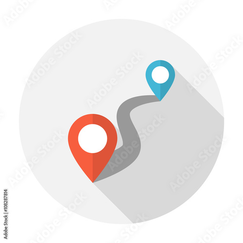 Road with pin pointer