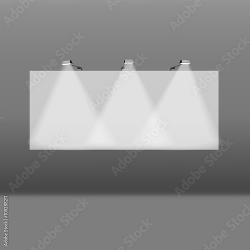 Trade exhibition stand, Exhibition Stand round, 3D rendering vis