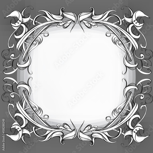 decorative elements in vintage style for decoration layout, framing, for advertising, vector illustration