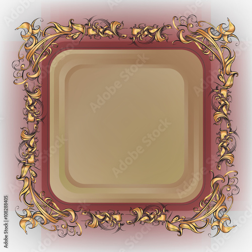 decorative elements in vintage style for decoration layout, fram