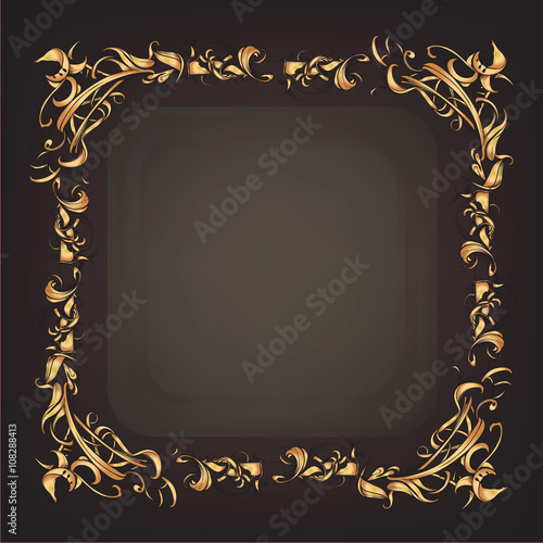 decorative elements in vintage style for decoration layout, fram