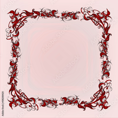 decorative elements in vintage style for decoration layout, fram