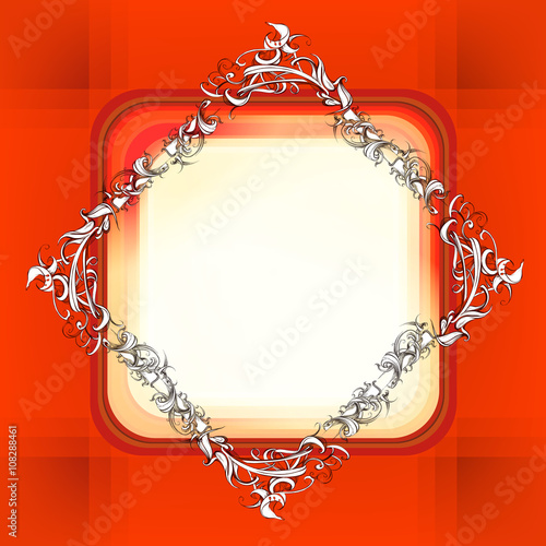 decorative elements in vintage style for decoration layout, fram