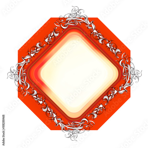 decorative elements in vintage style for decoration layout, fram