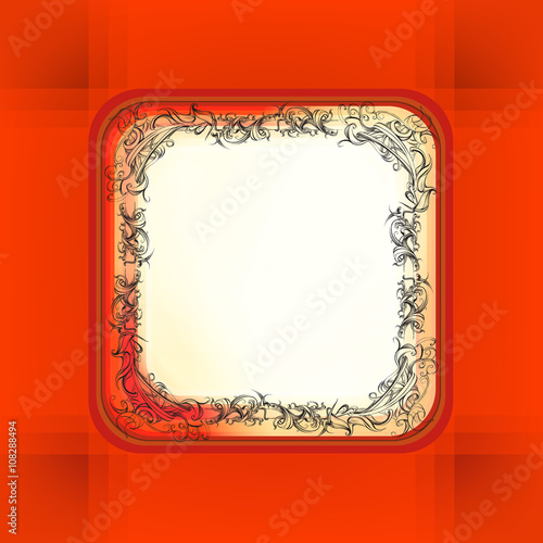 decorative elements in vintage style for decoration layout, fram