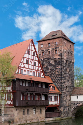 Nürnberg Weinstadel mit Wasserturm