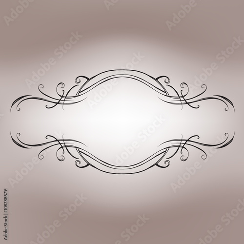 decorative elements in vintage style for decoration layout, fram