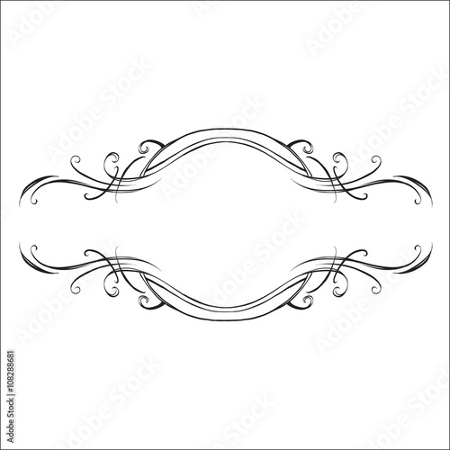 decorative elements in vintage style for decoration layout, fram