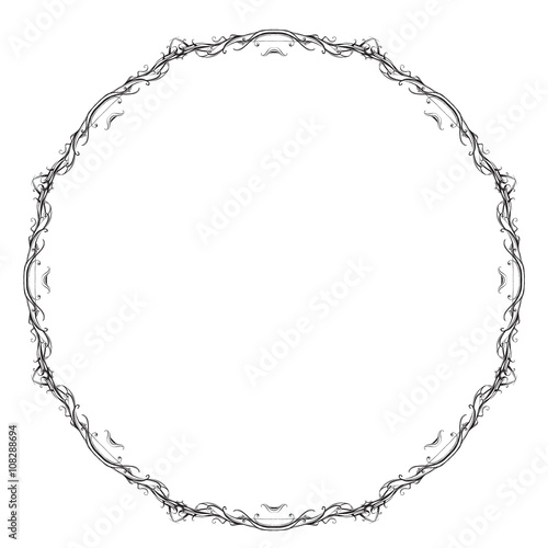 decorative elements in vintage style for decoration layout, fram