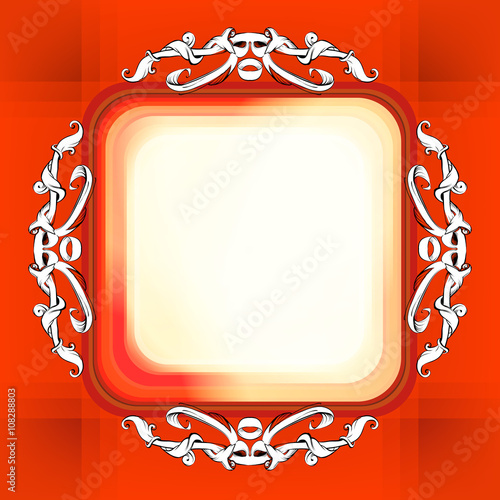 decorative elements in vintage style for decoration layout, fram