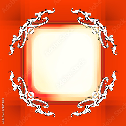 decorative elements in vintage style for decoration layout, fram