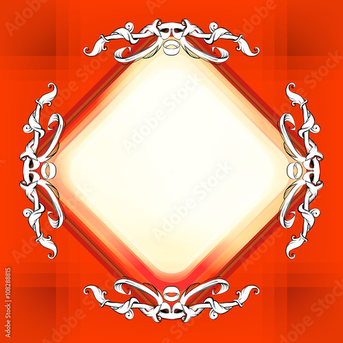decorative elements in vintage style for decoration layout, fram
