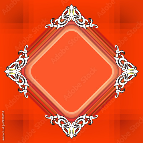 decorative elements in vintage style for decoration layout, fram
