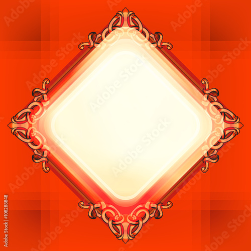 decorative elements in vintage style for decoration layout, fram