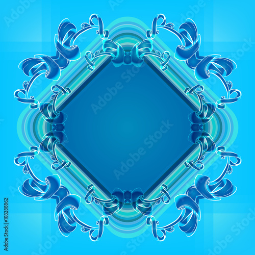 decorative elements in vintage style for decoration layout, fram
