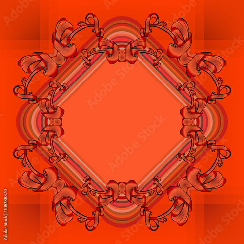 decorative elements in vintage style for decoration layout, fram