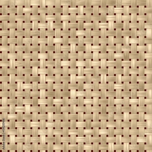 light woody rattan wicker weave seamles pattern texture background