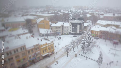 Ivano Frankivsk. View from above. Ukraine. Winter photo