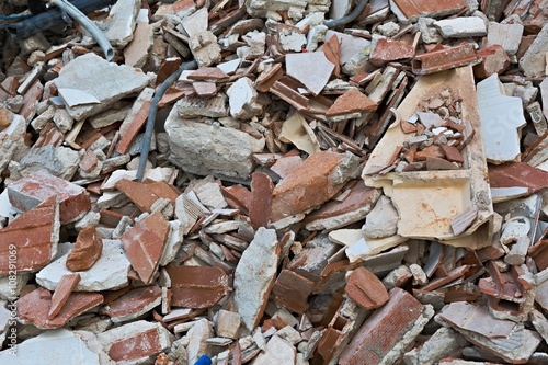 Debris pile closeup