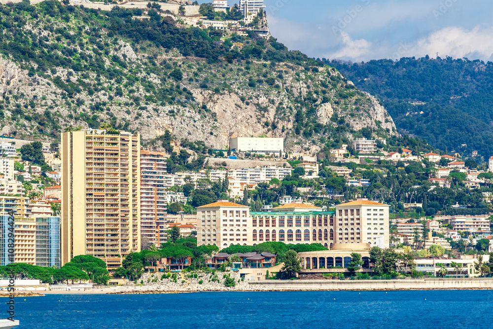 Cityscape of Monaco and Port Hercule