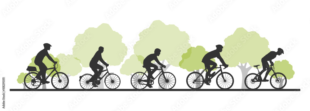 Obraz premium Fahrrad fahren Tour 