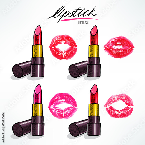 lipsticks and kisses