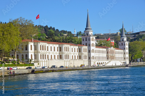 Photography Kuleli military high school, Bosphorus, Istanbul, Turkey