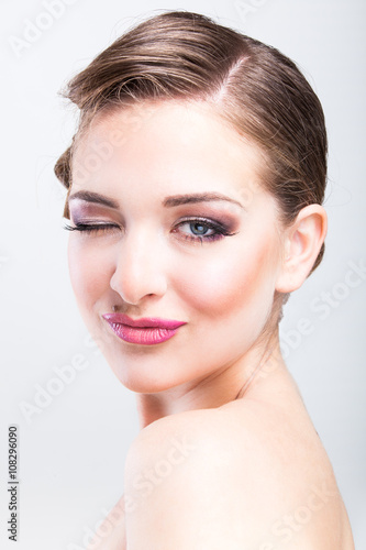 Beautiful woman with make-up