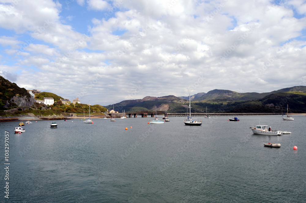 Barmouth Harbour In North Wales