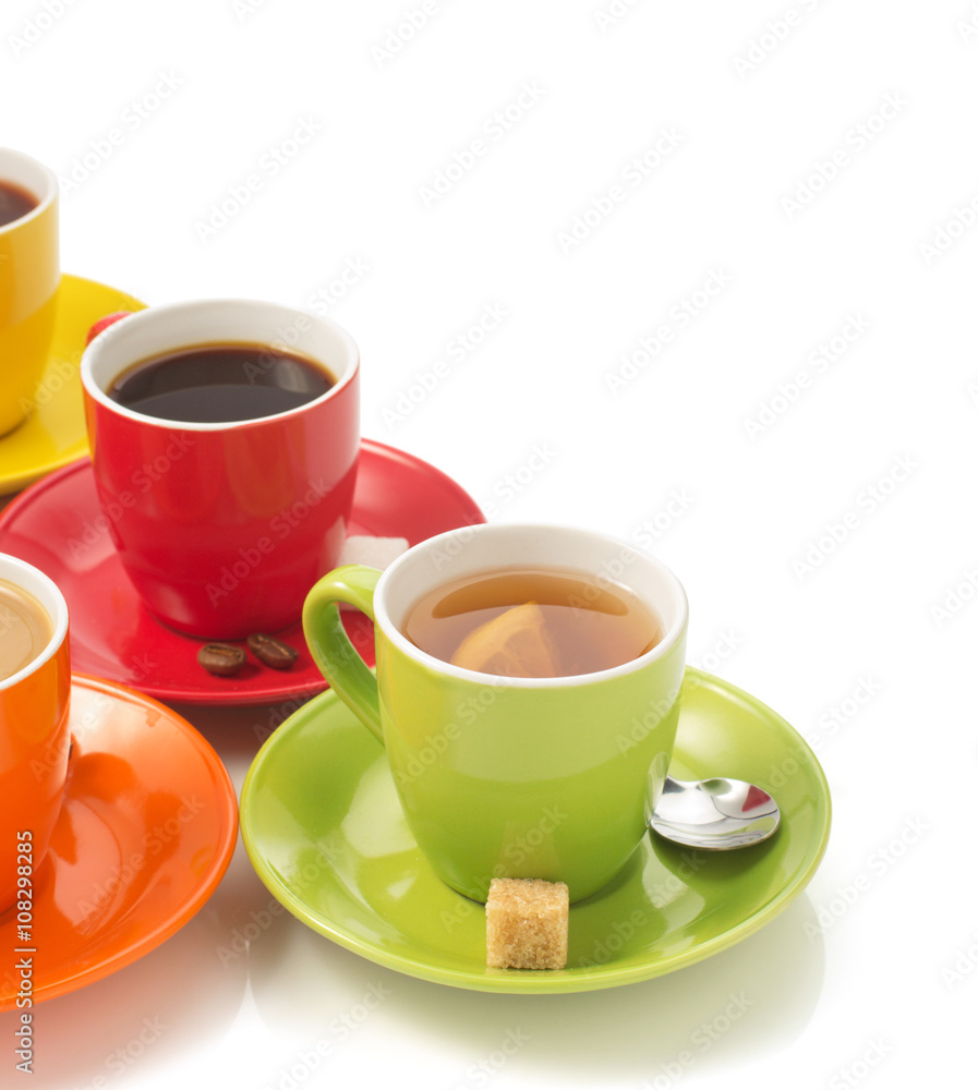 cup of coffee on white cup of coffee on white