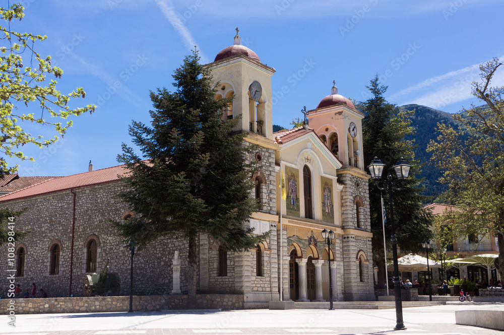 Kalavryta cathedral, Peloponnese, Greece